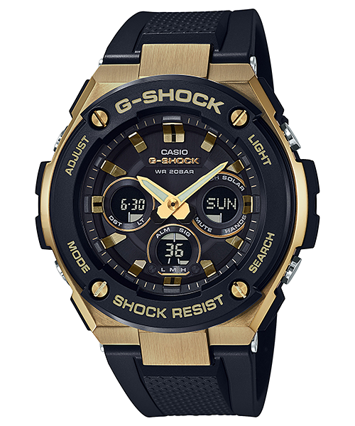 CASIO G-SHOCK นาฬิกาข้อมือ นาฬิกากันน้ำ นาฬิกาของแท้ ประกันศูนย์ CMG 1 ปี รุ่น GST-S300G-1A9 นาฬิกาสีดำ