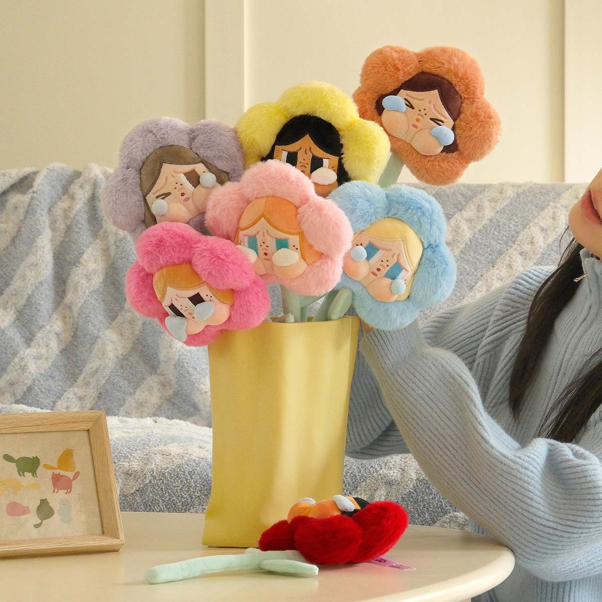 POPMART CRYBABY Sad Club Series-Plush Flower Blind Box CRYBABY Sad Club Flower