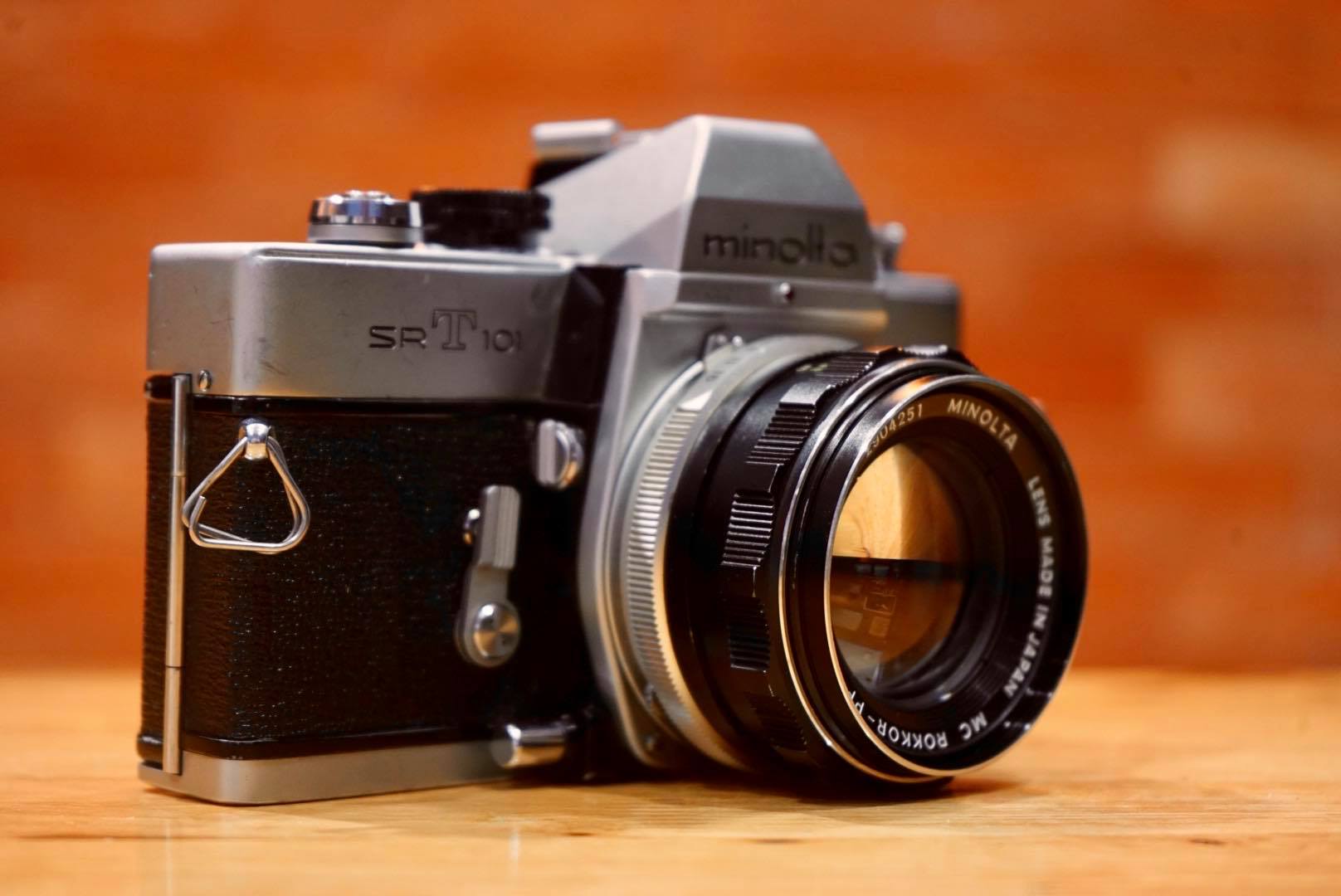 MINOLTA SRT101 MINOLTA MC ROKKOR-PF 55MM.F1.7