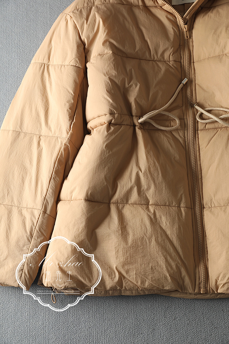 เสื้อกันหนาว เสื้อฮู้ดเฟอร์ บุนวมอุ่น สีนู้ดส้ม แบรนด์ Cranberry jeans (padded puffer coat สำเนา