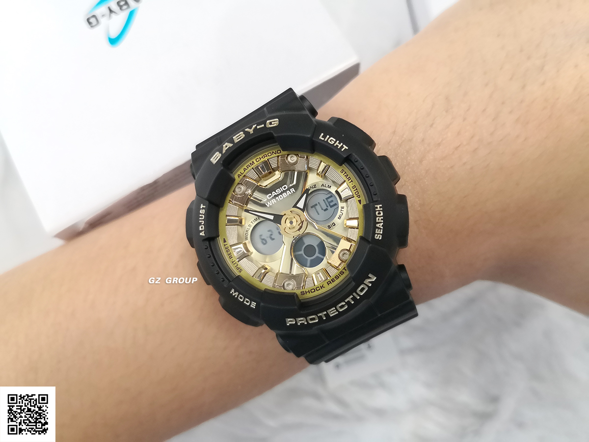 CASIO BABY-G นาฬิกาข้อมือ นาฬิกากันน้ำ นาฬิกาของแท้ ประกันศูนย์ CMG 1 ปี รุ่น BA-130-1A3 นาฬิกาสีดำ