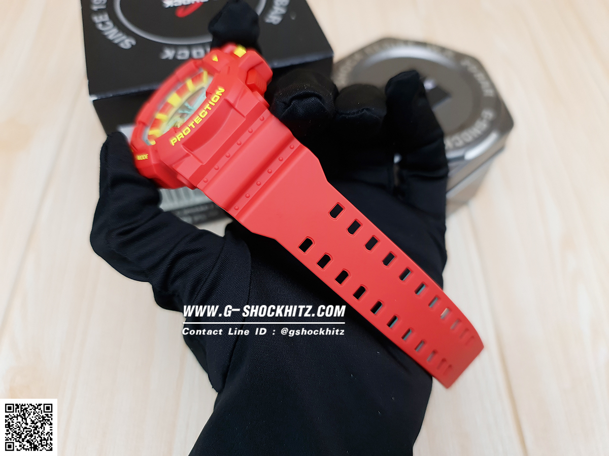 CASIO G-SHOCK นาฬิกาข้อมือ นาฬิกากันน้ำ นาฬิกาของแท้ ประกันศูนย์ CMG 1 ปี รุ่น GA-400CM-4A นาฬิกาสีแดง