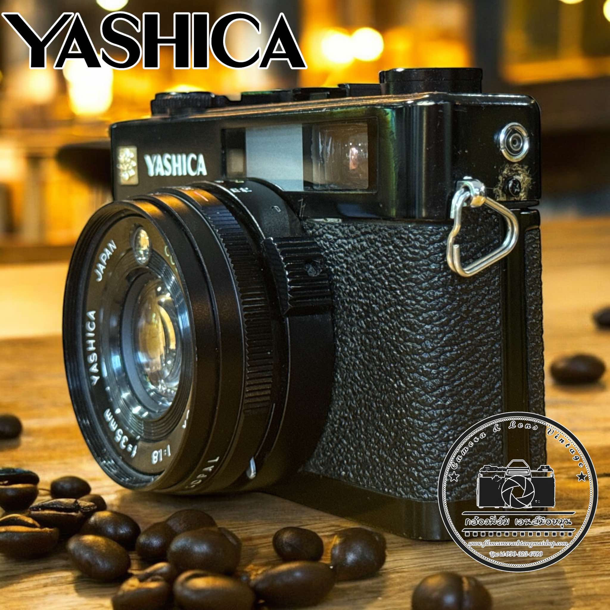 YASHICA ELECTRO35 CC+YASHICA COLOR YASHINON-DX 35MM.F1.8 - ฟิล์มคา
