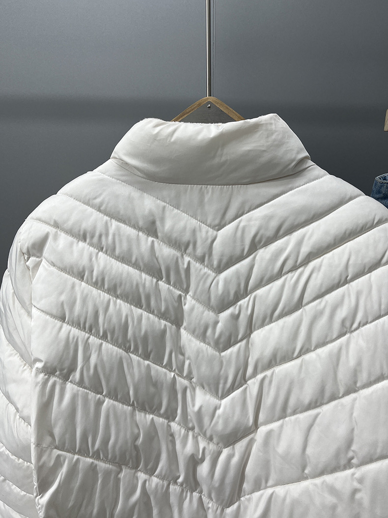 Gap เสื้อกันหนาว โค้ทฮู้ดเฟอร์ บุนวมอุ่น สีขาว แบรนด์ GAP(padded puffer coat