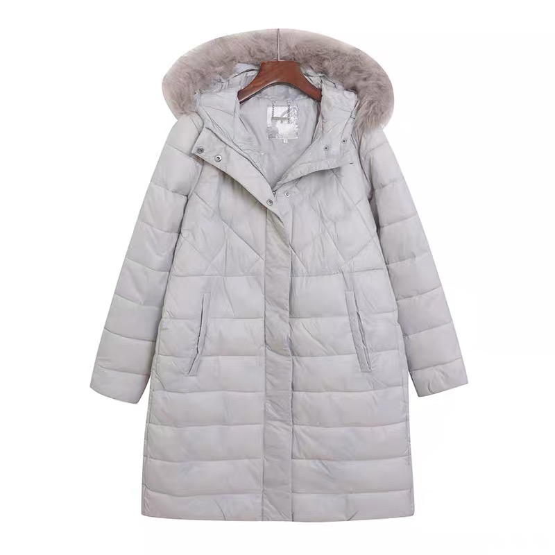 เสื้อกันหนาว บุนวมอุ่น White puffer coat แบรนด์ RJR John Rocha แบรนด์ เทาอ่อน