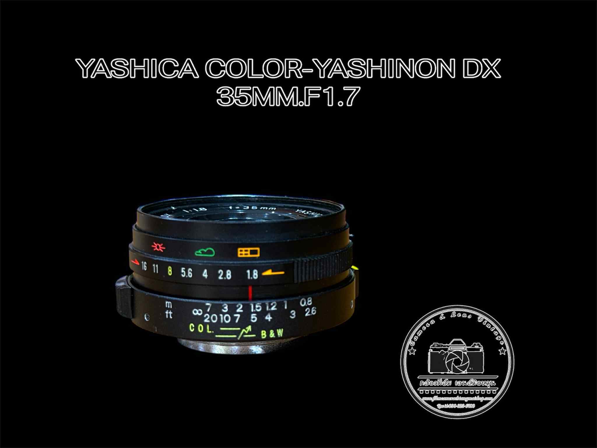YASHICA COLOR-YASHINON DX 35MM.F1.8 MODIFIED M39 MOUNT