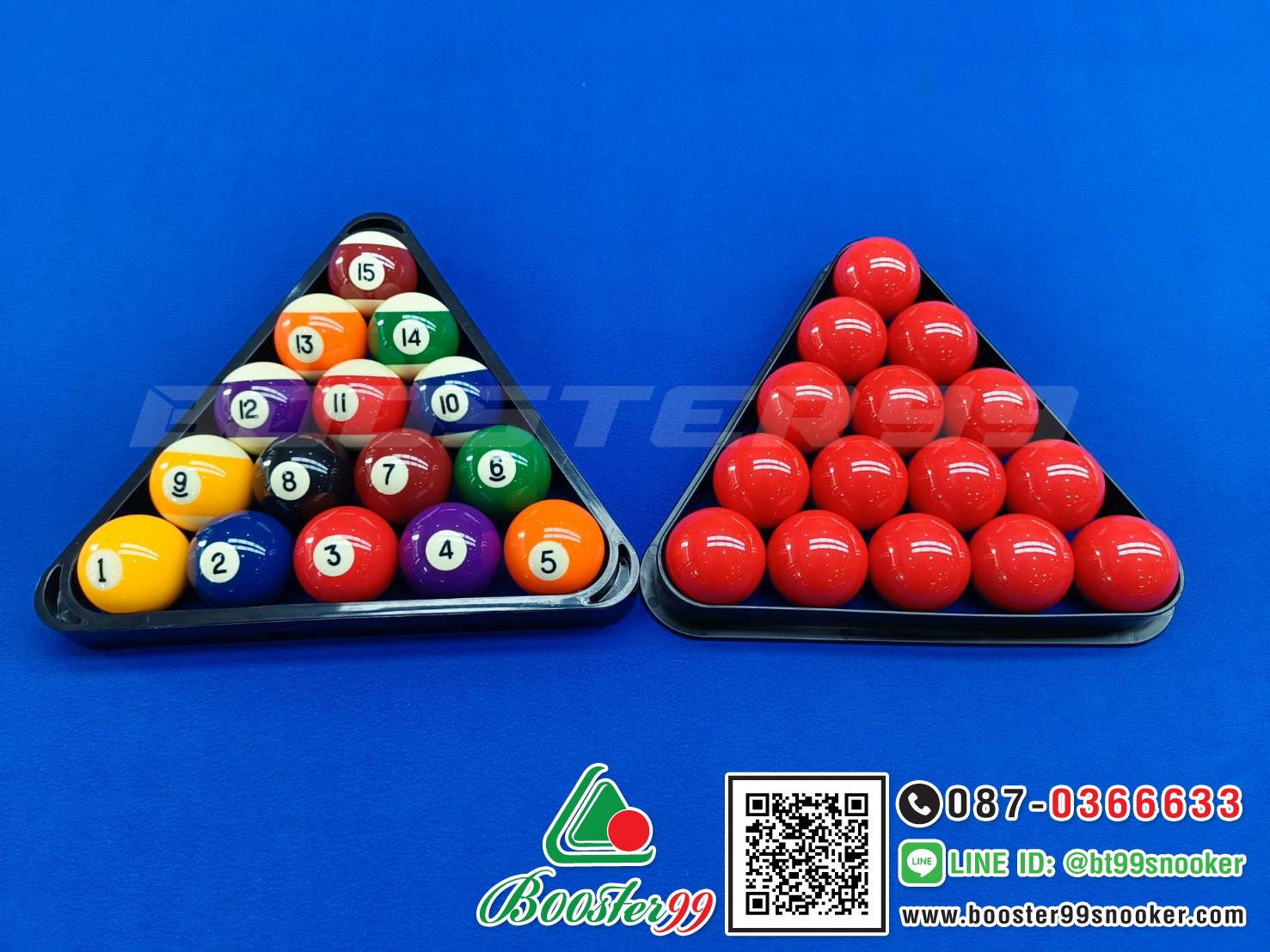 สามเหลี่ยม ตั้งลูกสนุ๊ก 15แดง / ลูกผีลาย (ราคา 1ชิ้น)