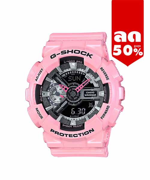 CASIO G-SHOCK นาฬิกาข้อมือ นาฬิกากันน้ำ นาฬิกาของแท้ ประกันศูนย์ CMG 1 ปี รุ่น GMA-S110MP-4A2 นาฬิกาสีชมพู