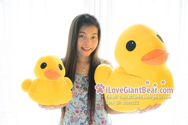 ตุ๊กตาเป็ดเหลืองฮ่องกง B-Duck ไซค์ M ขนาด 30cm (ไซค์ขนาดกลาง กำลังน่ารักจ้า)