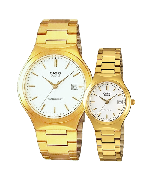 CASIO นาฬิกาคาสิโอ นาฬิกาข้อมือ นาฬิกากันน้ำ นาฬิกาของแท้ ประกันศูนย์ CMG 1 ปี รุ่น MTP-1170N-7A / LTP-1170N-7A นาฬิกาสีทอง