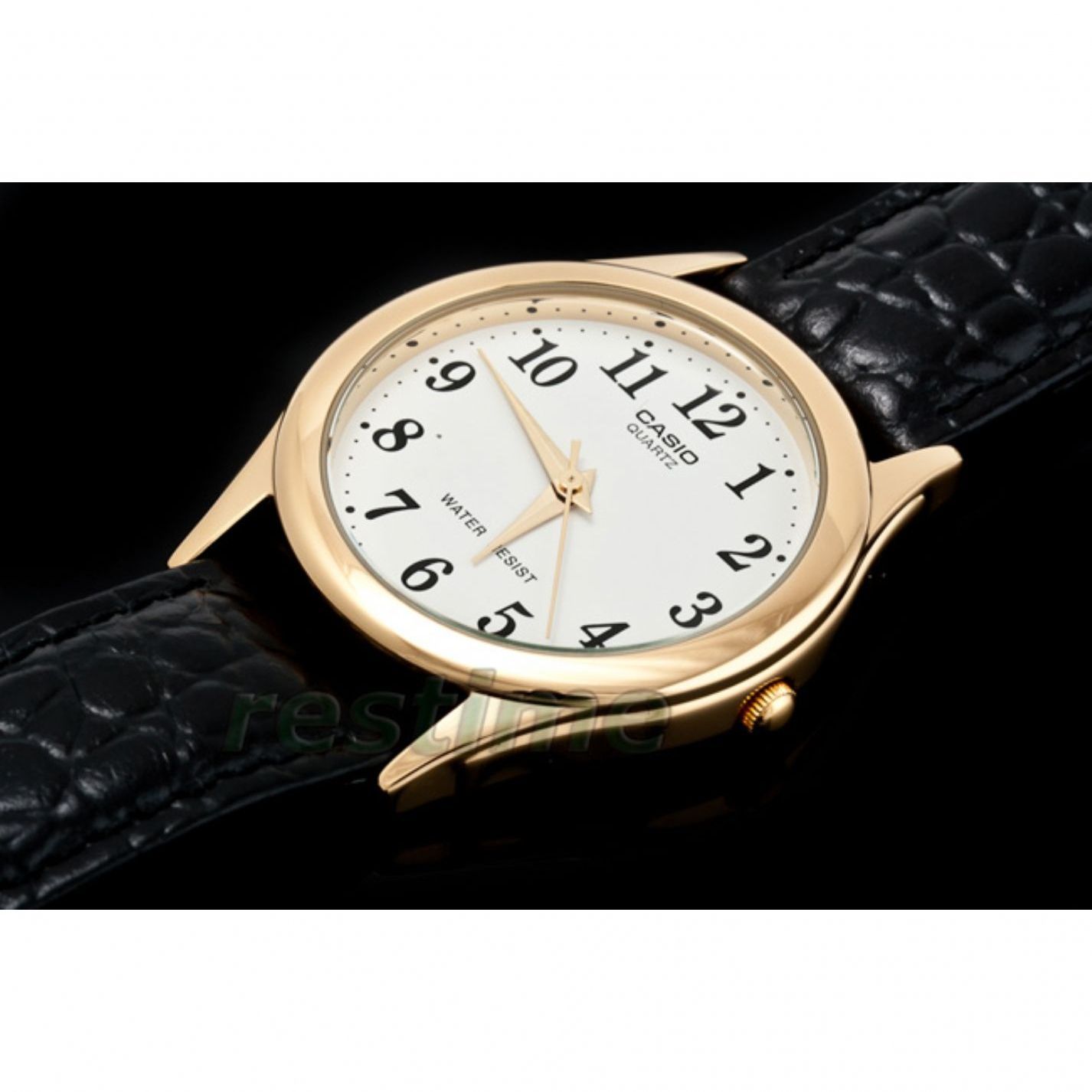 CASIO นาฬิกาคาสิโอ นาฬิกาข้อมือ นาฬิกากันน้ำ นาฬิกาของแท้ ประกันศูนย์ CMG 1 ปี รุ่น MTP-1093Q-7B2 นาฬิกาสีดำ