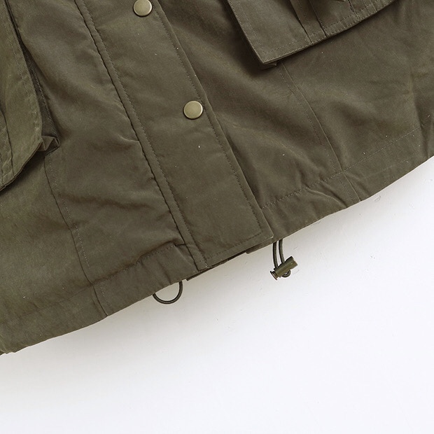 Cecil mc bee เสื้อโค้ทฮู้ดกันหนาว เสื้อปาร์กา parka สีเขียว แบรนด์ Cecil Mabee (ขนอุ่นลายเสือถอดด้านค่ะ & เฟอร์ถอดได้ค่ะ) เขียว