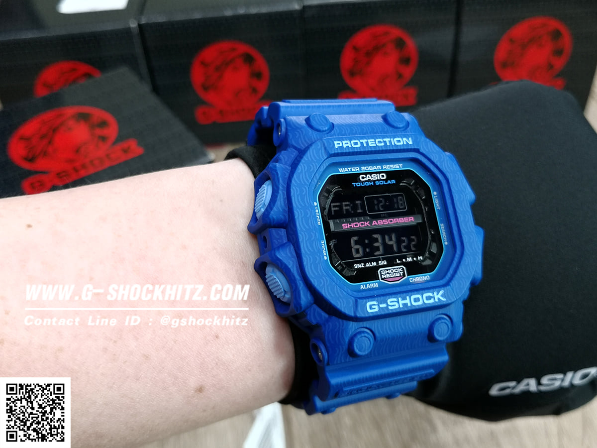 CASIO G-SHOCK นาฬิกาข้อมือ นาฬิกากันน้ำ นาฬิกาของแท้ ประกันศูนย์ CMG 1 ปี รุ่น GX-56SGZ-2 นาฬิกาสีน้้ำเงิน