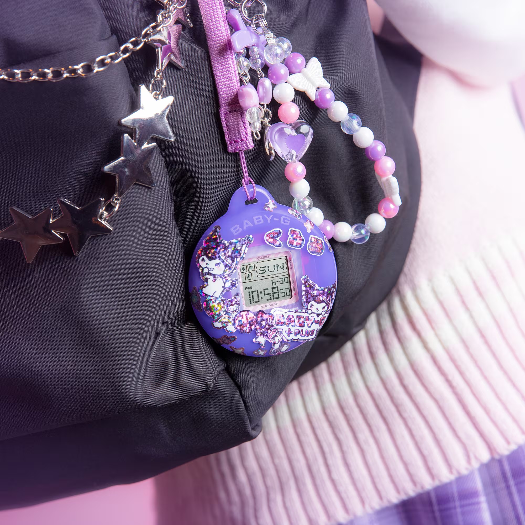 CASIO MID YEAR SALE BABY-G พร้อมส่ง นาฬิกาข้อมือ นาฬิกากันน้ำ นาฬิกาของแท้ ประกันศูนย์ CMG 1 ปี รุ่น BGD-10KKM-1 นาฬิกาสีดำ