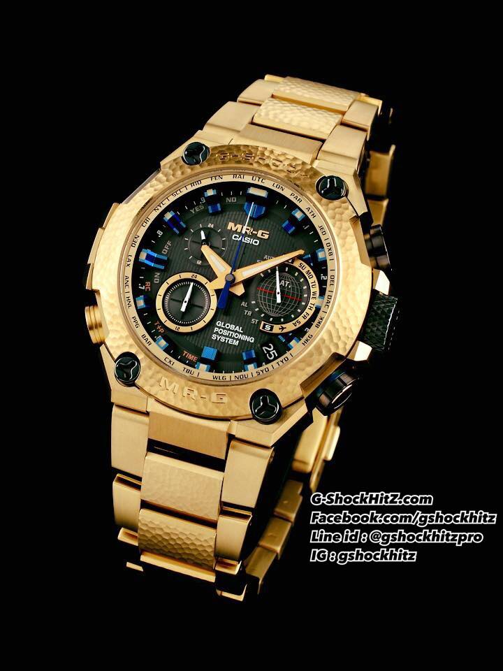 CASIO G-SHOCK นาฬิกาข้อมือ นาฬิกากันน้ำ นาฬิกาของแท้ ประกันศูนย์ CMG 1 ปี รุ่น MRG-G1000HG-9A นาฬิกาสีทอง