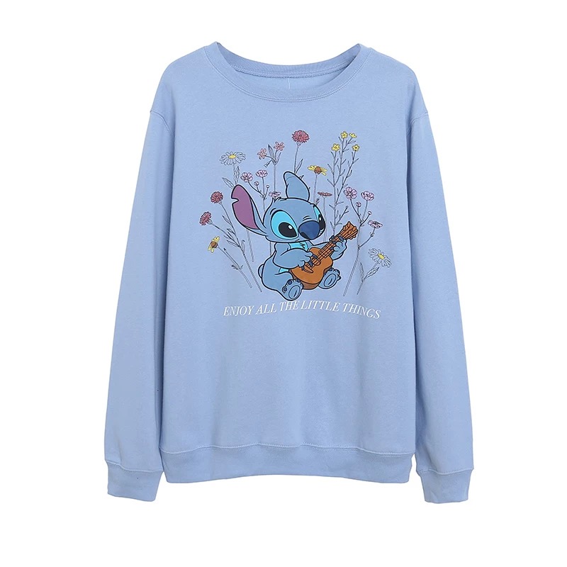เสื้อฮู้ด วอร์ม สเวตเตอร์ Disney เสื้อ stitch enjoy all the little things สติช the pooh Vintage แขนยาว สีดำ ลายการ์ตูนมิคกี้ งาน DISNEYงานสวย มาก สำเนา สำเนา สำเนา สำเนา สำเนา สำเนา สำเนา ดำ