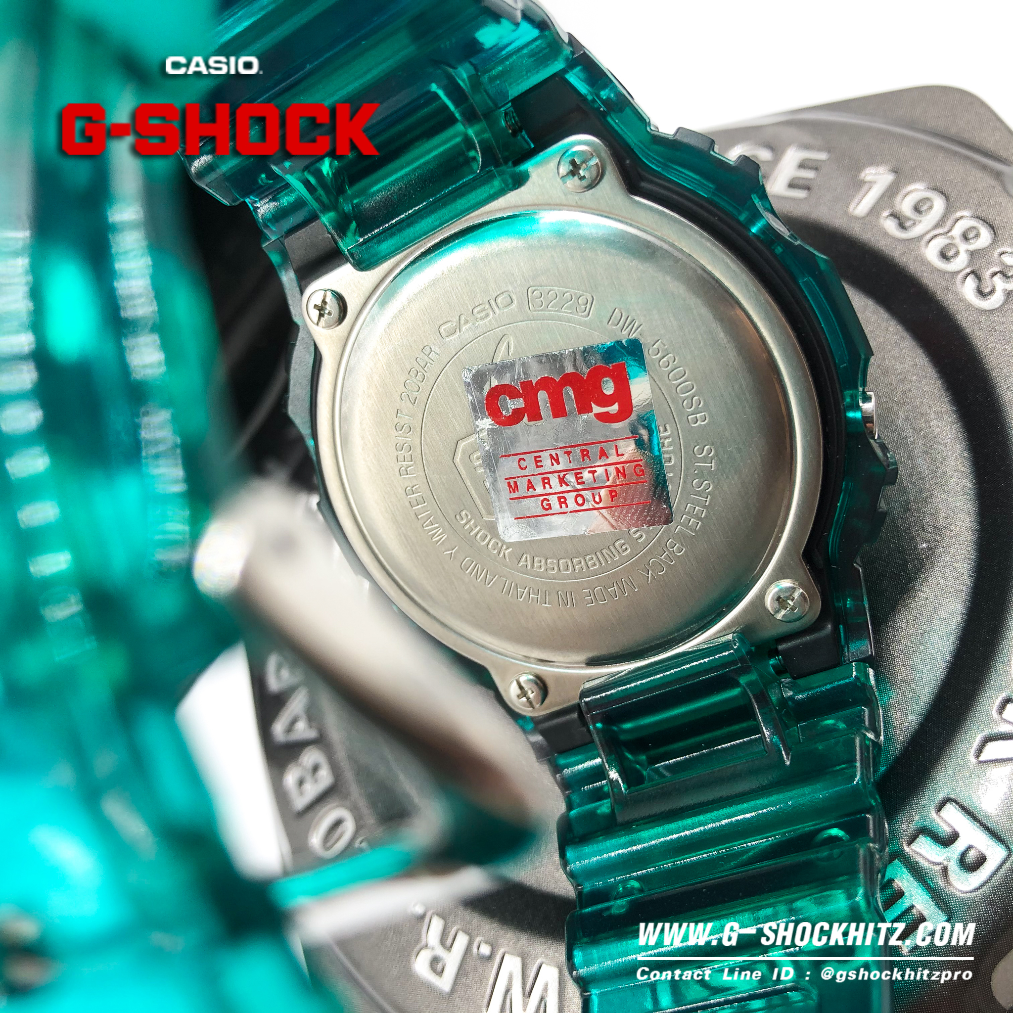 CASIO G-SHOCK นาฬิกาข้อมือ นาฬิกากันน้ำ นาฬิกาของแท้ ประกันศูนย์ CMG 1 ปี รุ่น DW-5600SB-3D นาฬิกาสีเขียว