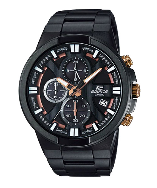 CASIO EDIFICE นาฬิกาข้อมือ นาฬิกากันน้ำ นาฬิกาของแท้ ประกันศูนย์ CMG 1 ปี รุ่น EFR-544BK-1A9 นาฬิกาสีดำ