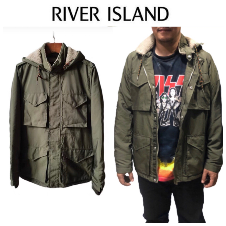River Island เสื้อทหาร เสื้อฮู้ด เสื้อนอกแนวทหาร แพทเทินสวย เท่ห์มาก คะ ลายพราง