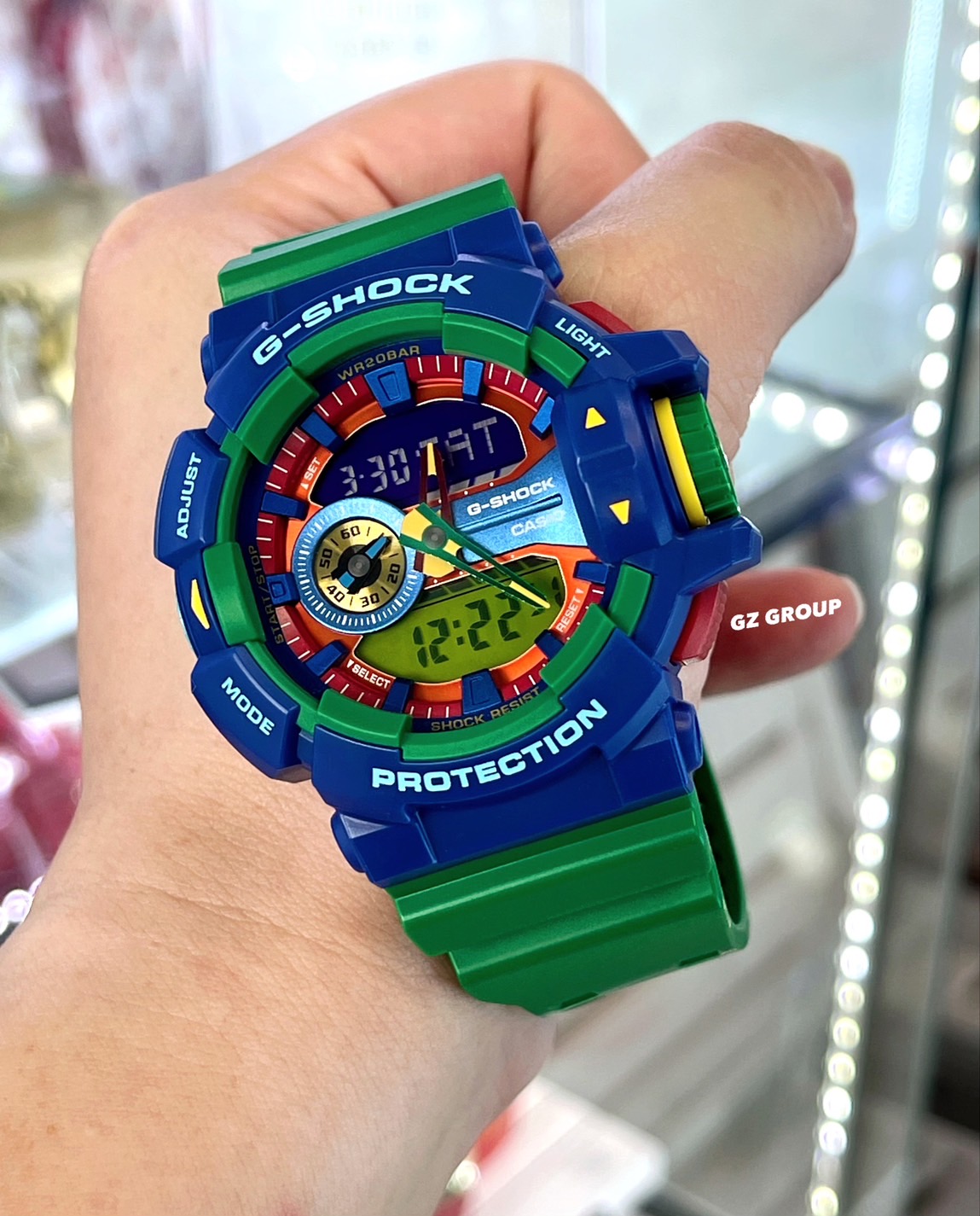CASIO G-SHOCK นาฬิกาข้อมือ นาฬิกากันน้ำ นาฬิกาของแท้ ประกันศูนย์ CMG 1 ปี รุ่น GA-400-2A นาฬิกาสีน้้้ำเงิน