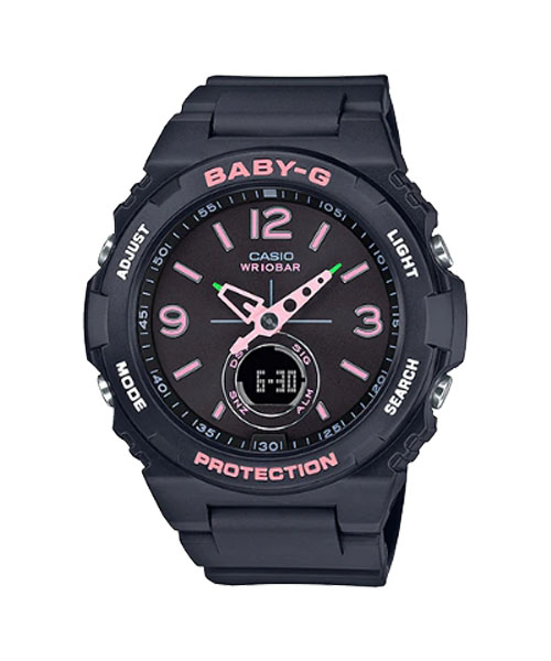 CASIO BABY-G นาฬิกาข้อมือ นาฬิกากันน้ำ นาฬิกาของแท้ ประกันศูนย์ CMG 1 ปี รุ่น BGA-260SC-1A นาฬิกาสีดำ