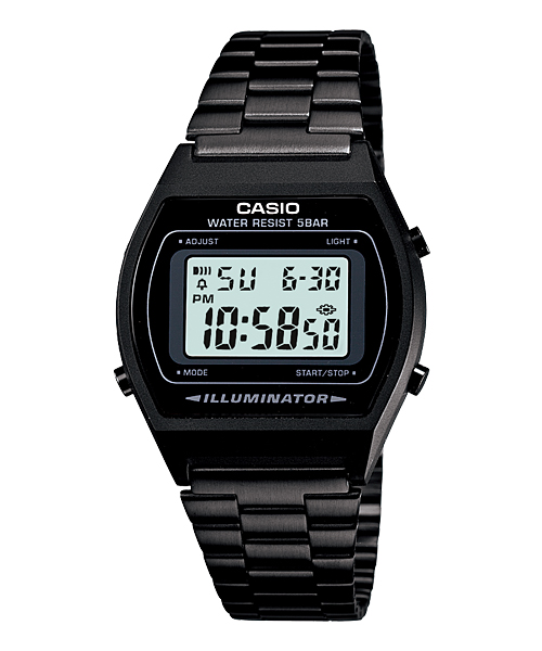 CASIO นาฬิกาคาสิโอ นาฬิกาข้อมือ นาฬิกากันน้ำ นาฬิกาของแท้ ประกันศูนย์ CMG 1 ปี รุ่น B640WB-1A นาฬิกาสีดำ