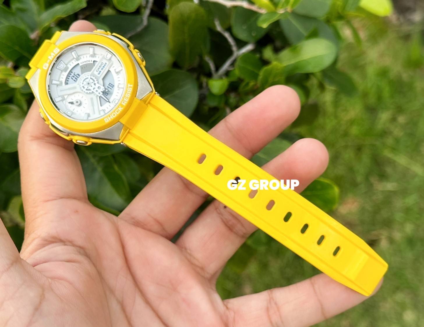 CASIO MID YEAR SALE G-MS พร้อมส่ง นาฬิกาข้อมือ นาฬิกากันน้ำ นาฬิกาของแท้ ประกันศูนย์ CMG 1 ปี รุ่น MSG-400-9A นาฬิกาสีเหลือง