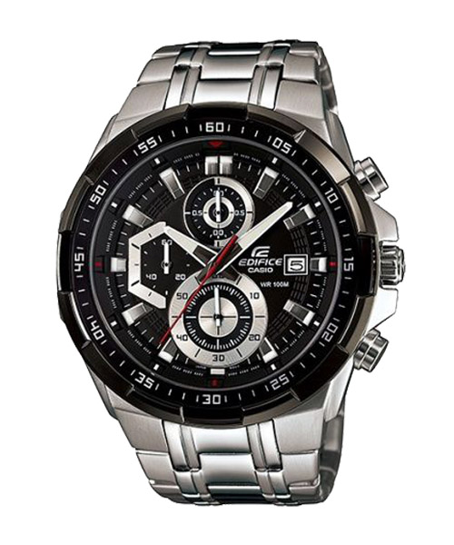 CASIO EDIFICE นาฬิกาข้อมือ นาฬิกากันน้ำ นาฬิกาของแท้ ประกันศูนย์ CMG 1 ปี รุ่น EFR-539D-1A นาฬิกาสีเงิน