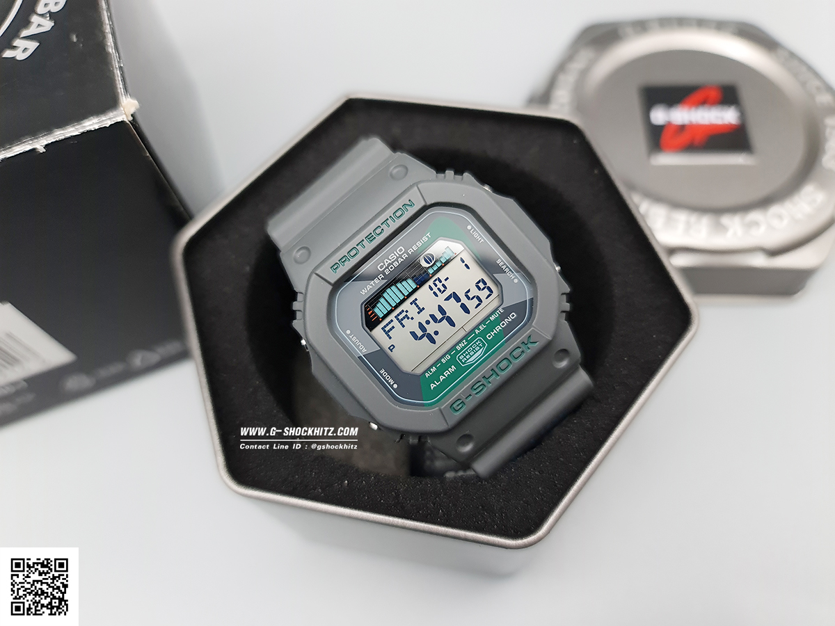 CASIO MID YEAR SALE G-SHOCK พร้อมส่ง นาฬิกาข้อมือ นาฬิกากันน้ำ นาฬิกาของแท้ ประกันศูนย์ CMG 1 ปี รุ่น GLX-5600VH-1 นาฬิกาสีเทา