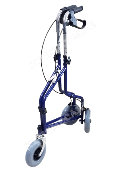 โรเลเตอร์ Rollator มีเบรคเพื่อความปลอดภัย มีตะกร้าเก็บของ สามารถปรับระดับความสูงได้ พับได้