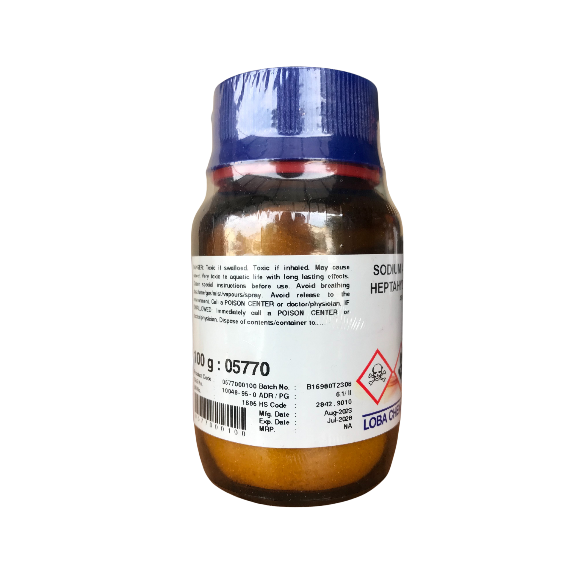 Sodium Arsenate Heptahydrate 98%, AR/ACS 100 g. Loba Chemie™