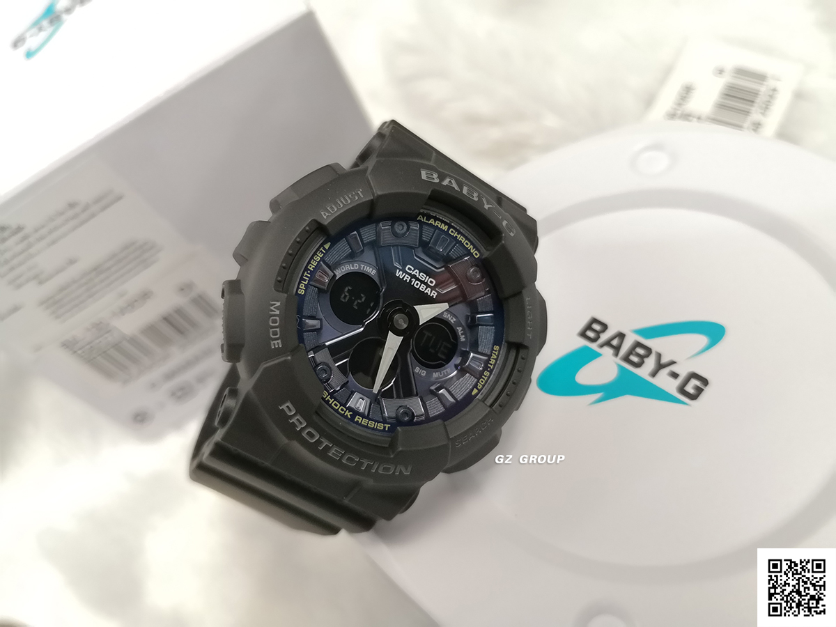 CASIO BABY-G นาฬิกาข้อมือ นาฬิกากันน้ำ นาฬิกาของแท้ ประกันศูนย์ CMG 1 ปี รุ่น BA-130-1A2 นาฬิกาสีดำ