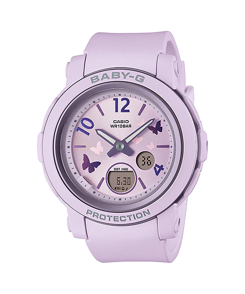 CASIO BABY-G นาฬิกาข้อมือ นาฬิกากันน้ำ นาฬิกาของแท้ ประกันศูนย์ CMG 1 ปี รุ่น BGA-290BD-6A นาฬิกาสีม่วง