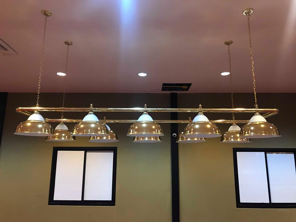 โคมไฟ โต๊ะสนุกเกอร์ แบบ ชามทอง *10 ดวง (ราคาต่อ 1ชุด *ไม่รวมหลอดไฟ)