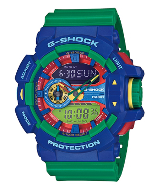 CASIO G-SHOCK นาฬิกาข้อมือ นาฬิกากันน้ำ นาฬิกาของแท้ ประกันศูนย์ CMG 1 ปี รุ่น GA-400-2A นาฬิกาสีน้้้ำเงิน