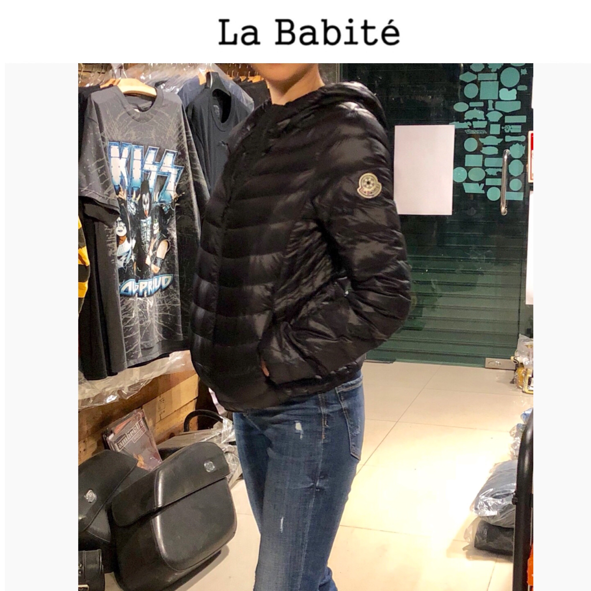 La Babite เสื้อฮู้ดขนเป็ด เสื้อขนเป็ดสีดำ แบรนด์ La Babite กันหนาวฮู้ดขนเป็ดแบบบาง down90%&Feather10% Size S ดำ