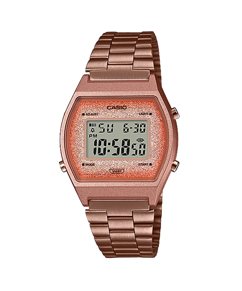 CASIO นาฬิกาคาสิโอ นาฬิกาข้อมือ นาฬิกากันน้ำ นาฬิกาของแท้ ประกันศูนย์ CMG 1 ปี รุ่น B640WCG-5 นาฬิกาสีน้ำตาล