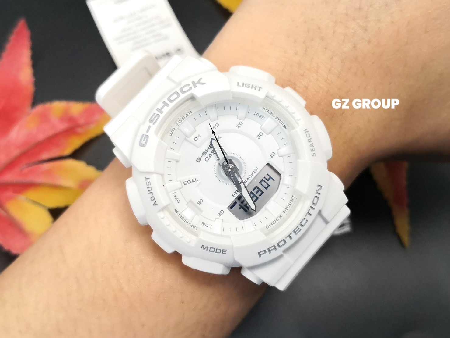 CASIO G-SHOCK นาฬิกาข้อมือ นาฬิกากันน้ำ นาฬิกาของแท้ ประกันศูนย์ CMG 1 ปี รุ่น GMA-S130-7A นาฬิกาสีขาว