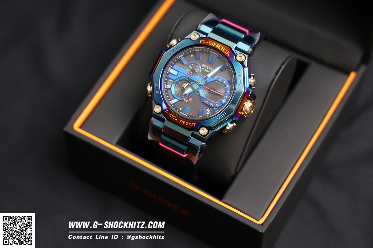 CASIO G-SHOCK นาฬิกาข้อมือ นาฬิกากันน้ำ นาฬิกาของแท้ ประกันศูนย์ CMG 1 ปี รุ่น MTG-B2000PH-2A นาฬิกาสีน้ำเงิน