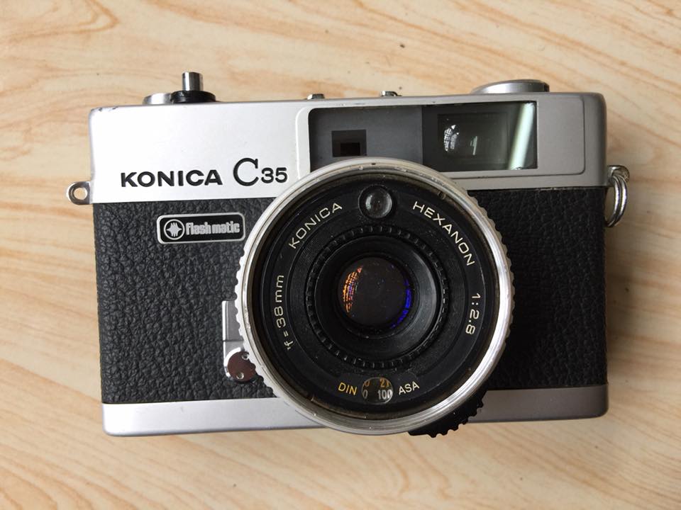 Konica C35 flash matic Konica Hexanon 38mm. f2.8