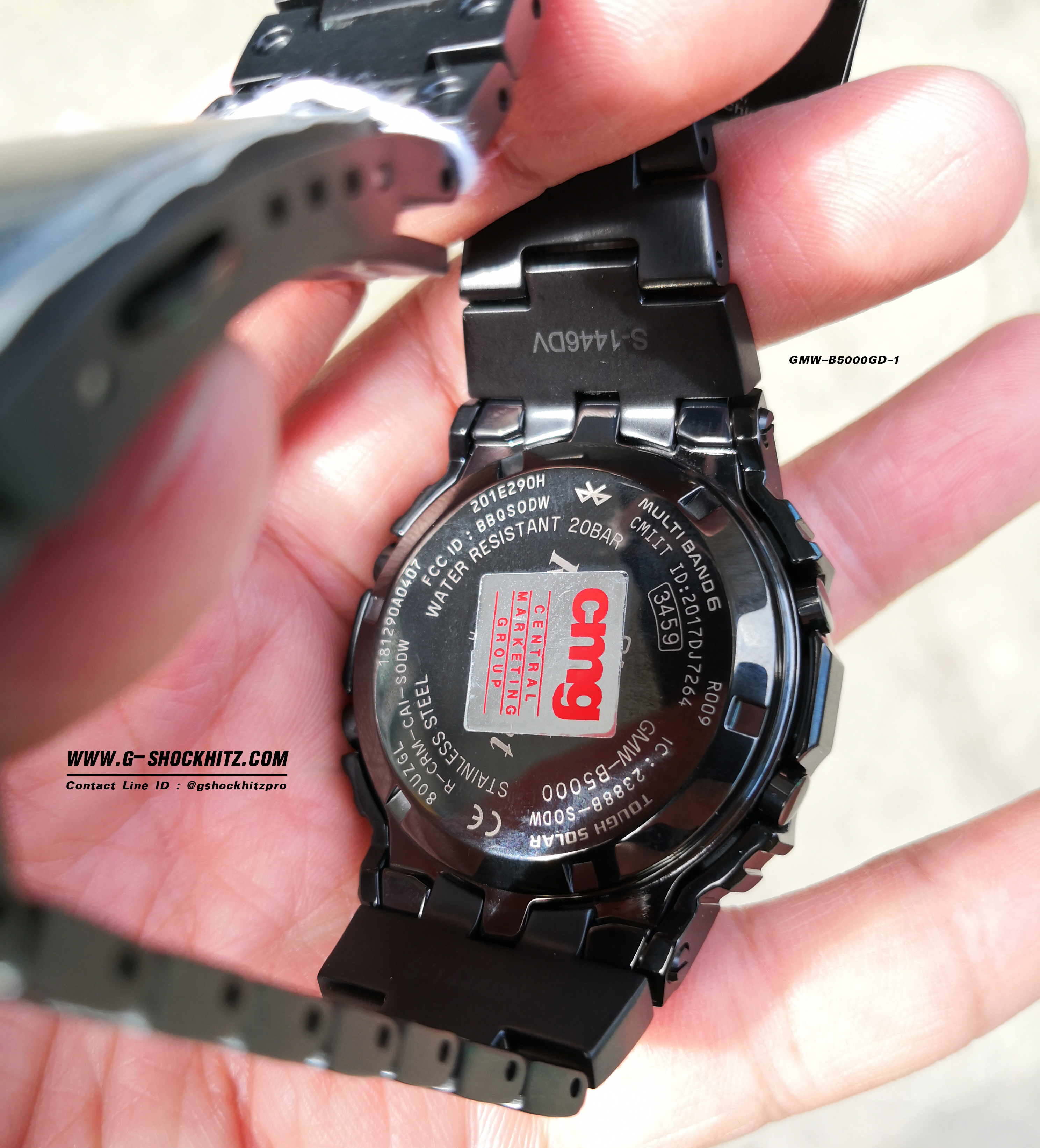 CASIO MID YEAR SALE G-SHOCK พร้อมส่ง นาฬิกาข้อมือ นาฬิกากันน้ำ นาฬิกาของแท้ ประกันศูนย์ CMG 1 ปี รุ่น GMW-B5000GD-1 นาฬิกาสีดำ