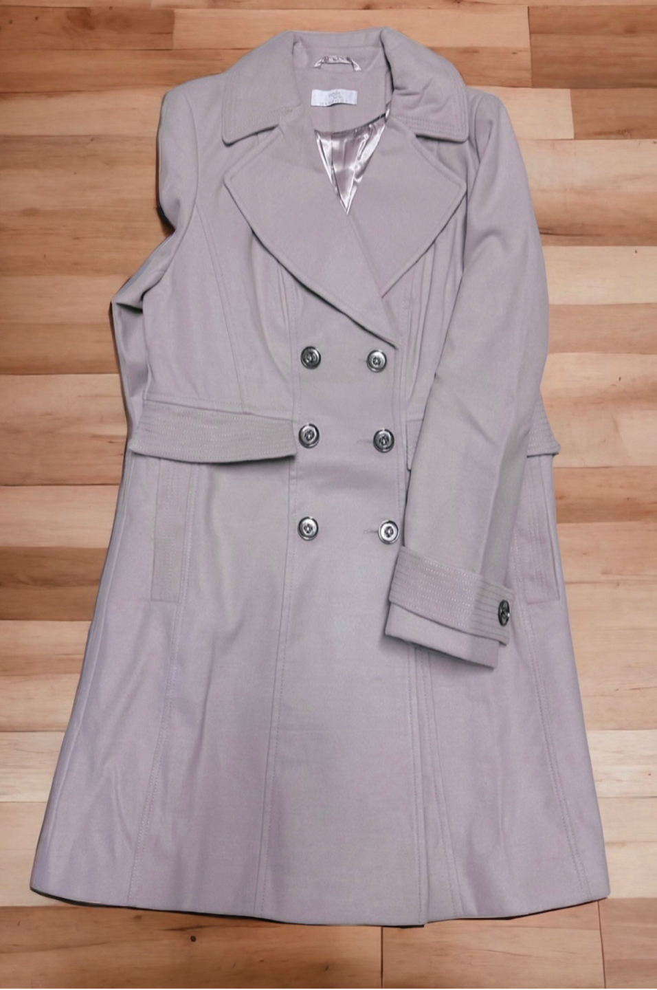 Wallis เสื้อโค้ท เสื้อกันหนาว เนื้อผ้าสักหลาดวูล สีกรม แบรนด Wallis petite