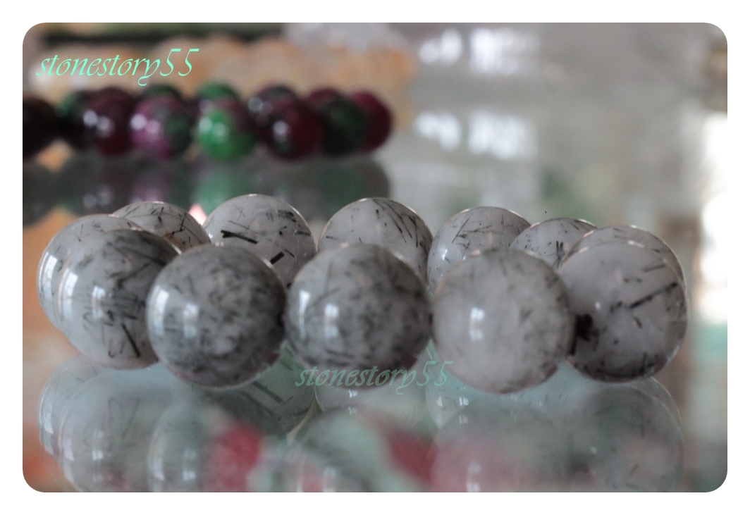 กำไลแก้วขนเหล็กน้ำตัน(ขายแล้ว)