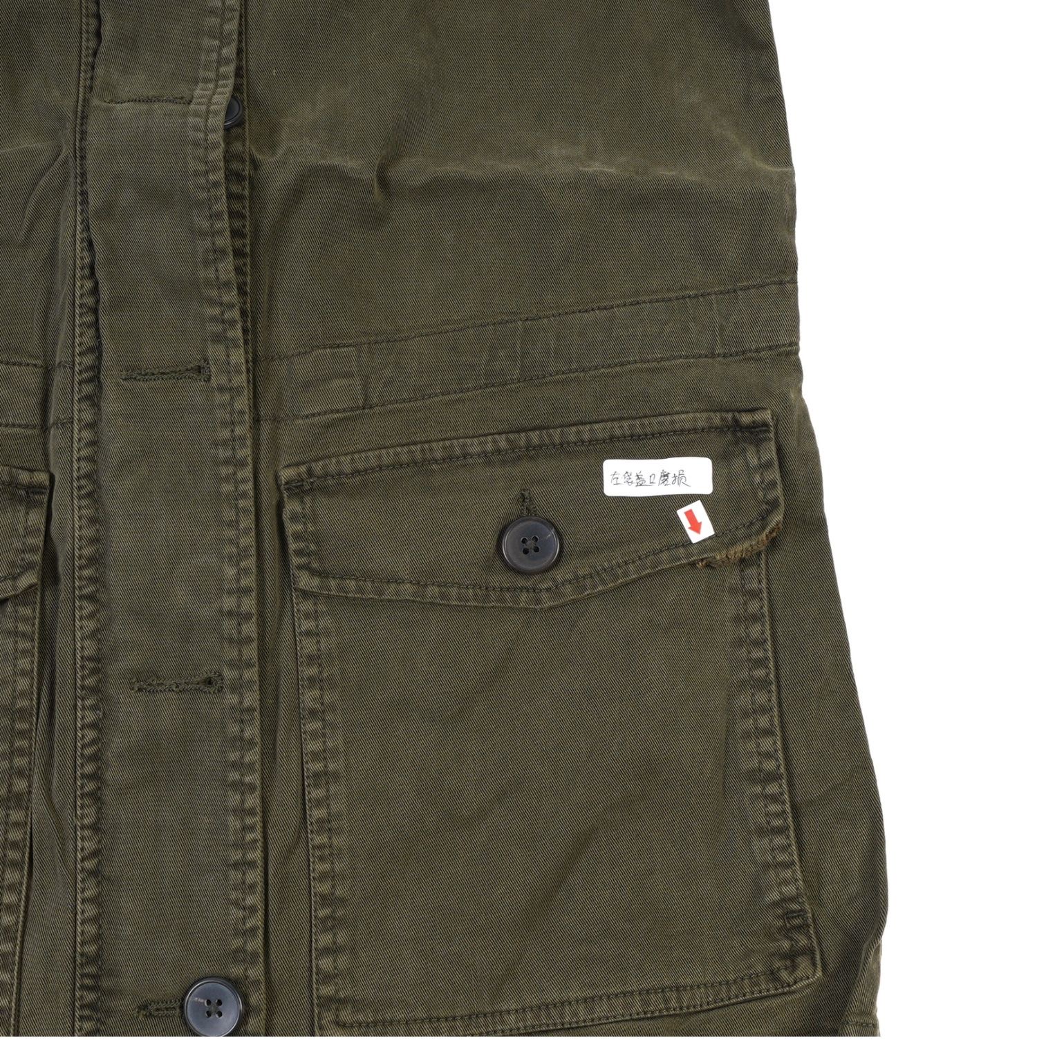 LUCKY BRAND เสื้อนอกเขียวทหาร เสื้อแจ็คเก็ต แนวทหาร แพทเทิน Lucky brandสวย เท่ห์ มาก แบรนด์ In extenso สำเนา เขียว