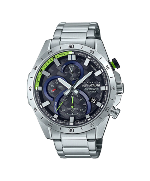 CASIO EDIFICE นาฬิกาข้อมือ นาฬิกากันน้ำ นาฬิกาของแท้ ประกันศูนย์ CMG 1 ปี รุ่น EFR-571AT-1A นาฬิกาสีเงิน