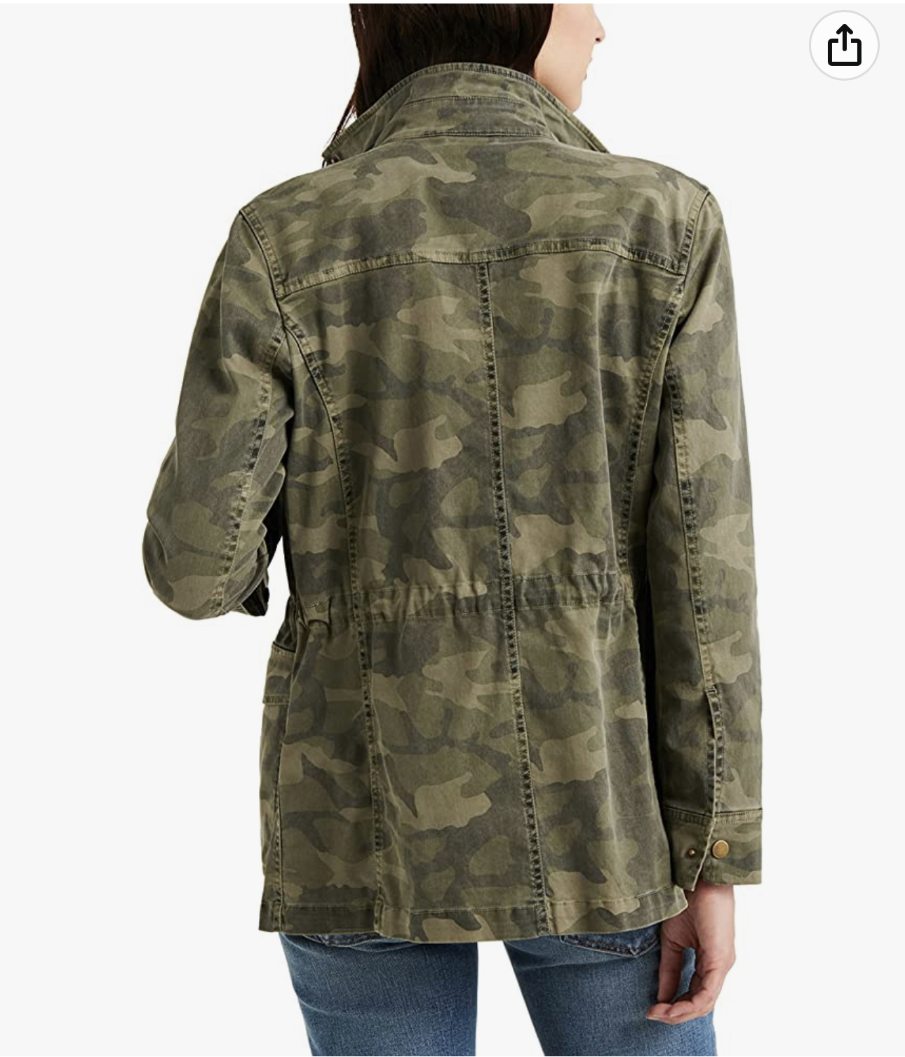 LUCKY BRAND เสื้อนอกเขียวทหาร เสื้อแจ็คเก็ต แนวทหาร แพทเทิน Lucky brandสวย เท่ห์ มาก แบรนด์ In extenso สำเนา เขียว