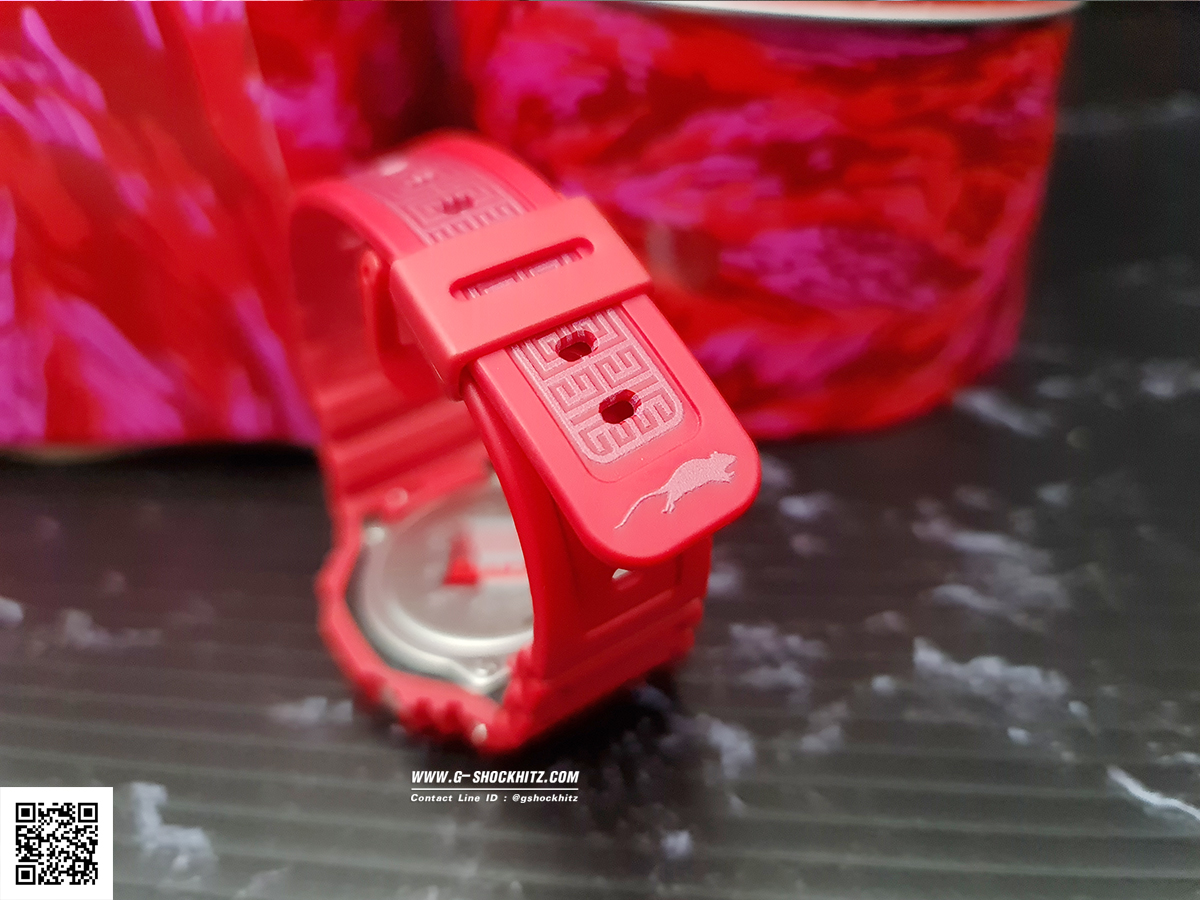 CASIO MID YEAR SALE G-SHOCK พร้อมส่ง นาฬิกาข้อมือ นาฬิกากันน้ำ นาฬิกาของแท้ ประกันศูนย์ CMG 1 ปี รุ่น GA-2100CNY-4 นาฬิกาสีแดง