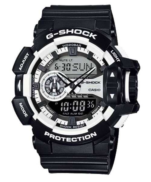 CASIO G-SHOCK นาฬิกาข้อมือ นาฬิกากันน้ำ นาฬิกาของแท้ ประกันศูนย์ CMG 1 ปี รุ่น GA-400-1A นาฬิกาสีดำ