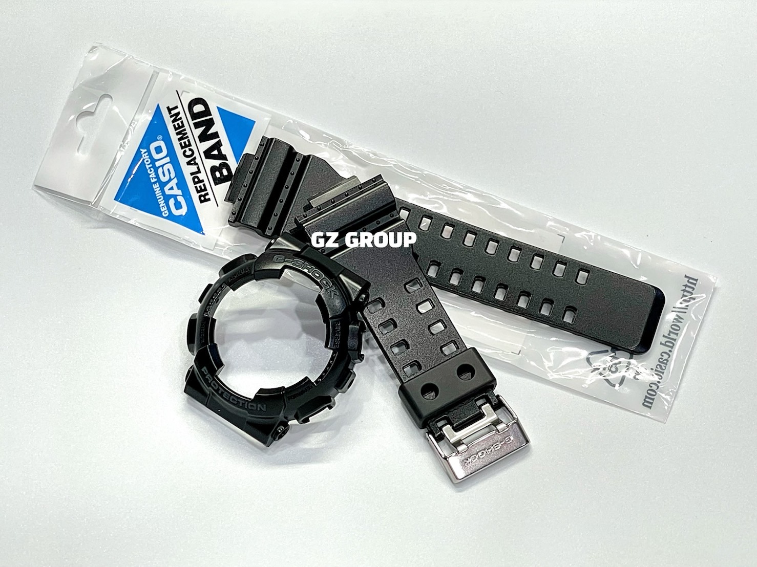 CASIO GENUINE FACTORY CASIO REPLACEMENT อะไหล่นาฬิกา G-SHOCK รุ่น GA-100CF-1A กรอบสายสีดำ
