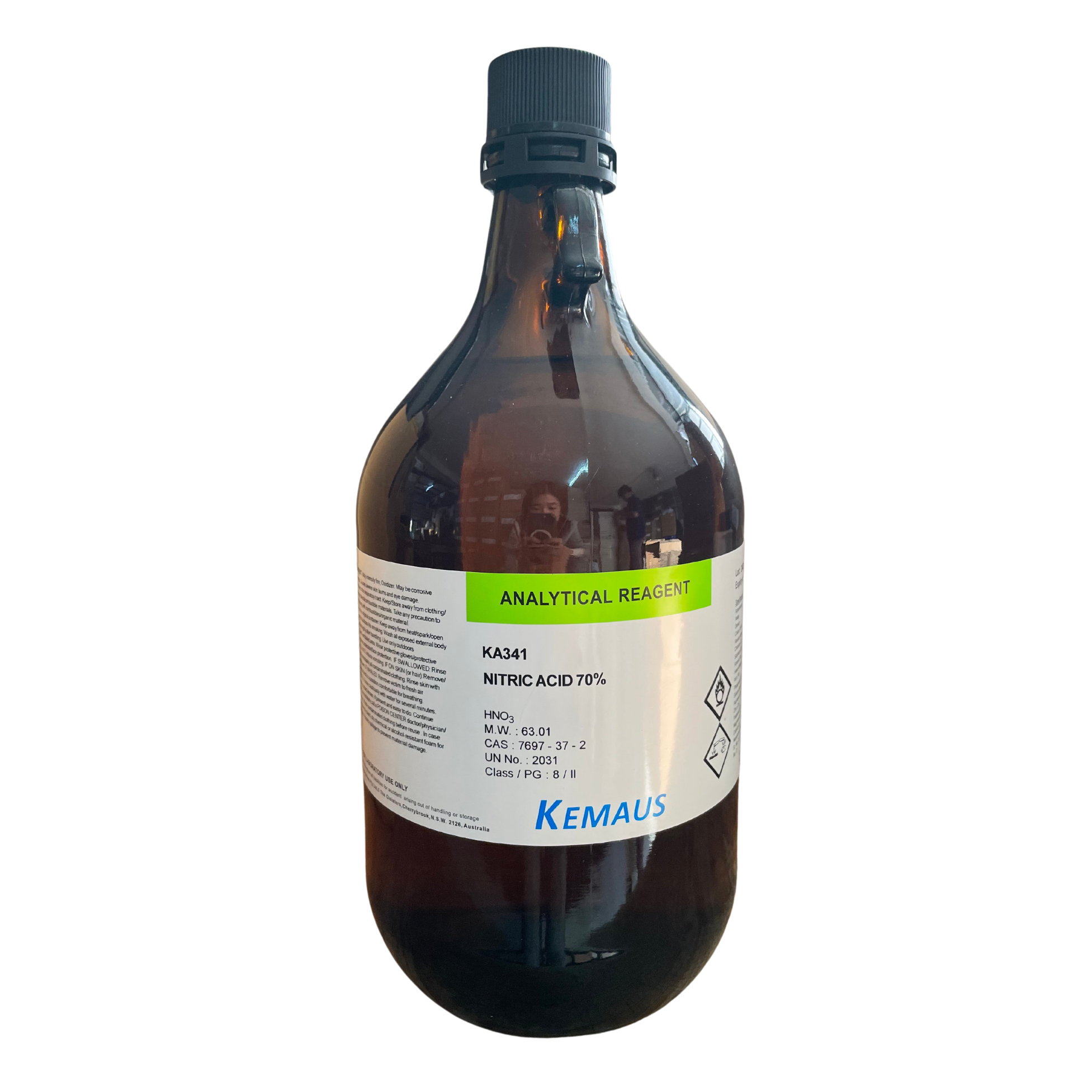 Nitric Acid 68-70% ,AR 2.5 L. KemAus™